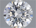 Natural Diamond 0.44 Carats, Round with Excellent Cut, H Color, SI2 Clarity and Certified by IGI