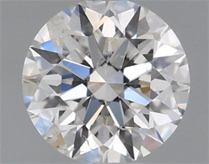 Picture of Natural Diamond 0.51 Carats, Round with Excellent Cut, F Color, I1 Clarity and Certified by IGI