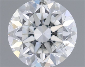 Picture of Natural Diamond 0.51 Carats, Round with Very Good Cut, F Color, SI2 Clarity and Certified by IGI