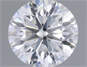 Natural Diamond 0.57 Carats, Round with Very Good Cut, F Color, SI2 Clarity and Certified by IGI