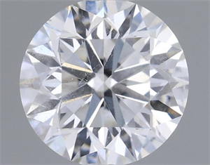 Picture of Natural Diamond 0.57 Carats, Round with Very Good Cut, F Color, SI2 Clarity and Certified by IGI