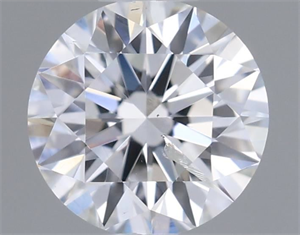 Picture of Natural Diamond 0.50 Carats, Round with Very Good Cut, E Color, SI2 Clarity and Certified by IGI