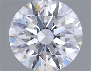 Picture of Natural Diamond 0.50 Carats, Round with Very Good Cut, D Color, SI2 Clarity and Certified by IGI