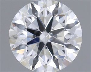 Picture of Natural Diamond 0.50 Carats, Round with Excellent Cut, G Color, SI2 Clarity and Certified by IGI