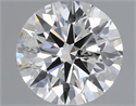 Natural Diamond 0.42 Carats, Round with Excellent Cut, H Color, SI1 Clarity and Certified by IGI