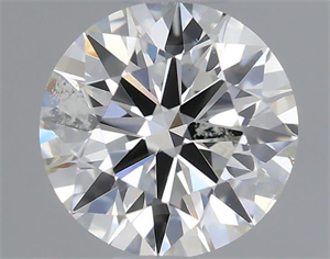 Picture of Natural Diamond 0.42 Carats, Round with Excellent Cut, H Color, SI1 Clarity and Certified by IGI