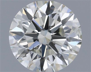 Picture of Natural Diamond 0.40 Carats, Round with Excellent Cut, H Color, SI1 Clarity and Certified by IGI