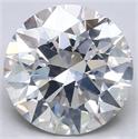 Natural Diamond 4.01 Carats, Round with Excellent Cut, I Color, SI2 Clarity and Certified by GIA