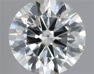 Picture of Natural Diamond 0.40 Carats, Round with Excellent Cut, I Color, SI2 Clarity and Certified by IGI