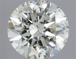 Picture of Natural Diamond 0.40 Carats, Round with Excellent Cut, I Color, SI2 Clarity and Certified by IGI