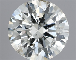 Picture of Natural Diamond 0.40 Carats, Round with Excellent Cut, J Color, SI2 Clarity and Certified by IGI