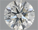 Natural Diamond 0.40 Carats, Round with Very Good Cut, J Color, SI2 Clarity and Certified by IGI