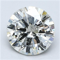 Natural Diamond 2.00 Carats, Round with Very Good Cut, I Color, I1 Clarity and Certified by GIA