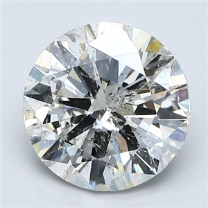 Picture of Natural Diamond 2.00 Carats, Round with Very Good Cut, I Color, I1 Clarity and Certified by GIA