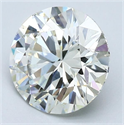 Natural Diamond 2.26 Carats, Round with Excellent Cut, J Color, VS2 Clarity and Certified by GIA