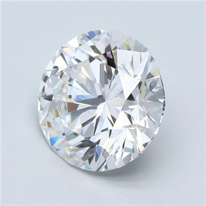 Picture of Natural Diamond 4.01 Carats, Round with Excellent Cut, E Color, SI1 Clarity and Certified by GIA