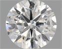 Natural Diamond 0.43 Carats, Round with Very Good Cut, F Color, SI2 Clarity and Certified by IGI