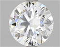 Natural Diamond 1.70 Carats, Round with Excellent Cut, H Color, IF Clarity and Certified by GIA