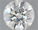 Natural Diamond 0.41 Carats, Round with Excellent Cut, J Color, SI2 Clarity and Certified by IGI