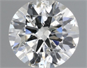 Natural Diamond 0.50 Carats, Round with Very Good Cut, H Color, SI2 Clarity and Certified by IGI