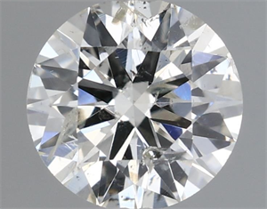 Picture of Natural Diamond 0.50 Carats, Round with Very Good Cut, H Color, SI2 Clarity and Certified by IGI