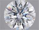 Natural Diamond 0.40 Carats, Round with Excellent Cut, D Color, VS2 Clarity and Certified by GIA