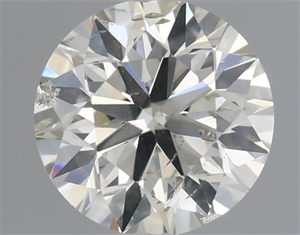 Picture of Natural Diamond 0.51 Carats, Round with Excellent Cut, J Color, SI2 Clarity and Certified by IGI