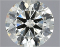 Natural Diamond 0.50 Carats, Round with Excellent Cut, K Color, SI2 Clarity and Certified by IGI