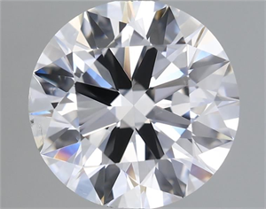 Picture of Natural Diamond 2.00 Carats, Round with Excellent Cut, D Color, SI1 Clarity and Certified by GIA