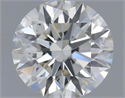 Natural Diamond 0.50 Carats, Round with Excellent Cut, I Color, VVS2 Clarity and Certified by IGI