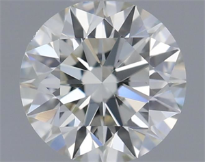 Picture of Natural Diamond 0.50 Carats, Round with Excellent Cut, I Color, VVS2 Clarity and Certified by IGI