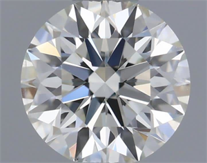 Picture of Natural Diamond 0.51 Carats, Round with Excellent Cut, H Color, SI1 Clarity and Certified by IGI