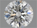 Natural Diamond 0.51 Carats, Round with Excellent Cut, I Color, IF Clarity and Certified by IGI