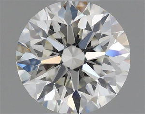 Picture of Natural Diamond 0.51 Carats, Round with Excellent Cut, I Color, IF Clarity and Certified by IGI