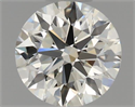 Natural Diamond 0.50 Carats, Round with Excellent Cut, I Color, VVS2 Clarity and Certified by IGI