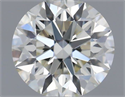 Natural Diamond 0.50 Carats, Round with Excellent Cut, J Color, VVS2 Clarity and Certified by IGI