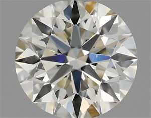 Picture of Natural Diamond 0.52 Carats, Round with Excellent Cut, J Color, VS1 Clarity and Certified by IGI