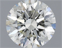 Natural Diamond 0.51 Carats, Round with Excellent Cut, J Color, VS1 Clarity and Certified by IGI