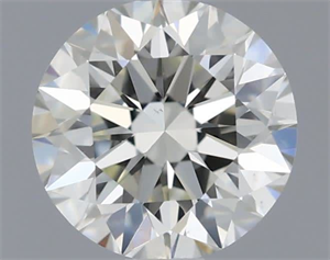 Picture of Natural Diamond 0.51 Carats, Round with Excellent Cut, J Color, VS1 Clarity and Certified by IGI