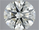 Natural Diamond 0.41 Carats, Round with Excellent Cut, J Color, SI2 Clarity and Certified by IGI