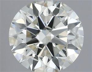 Picture of Natural Diamond 0.41 Carats, Round with Excellent Cut, J Color, SI2 Clarity and Certified by IGI