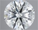 Natural Diamond 0.41 Carats, Round with Excellent Cut, H Color, VS2 Clarity and Certified by GIA