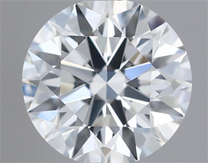 Picture of Natural Diamond 0.41 Carats, Round with Excellent Cut, F Color, VVS2 Clarity and Certified by GIA