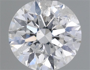 Picture of Natural Diamond 0.51 Carats, Round with Excellent Cut, F Color, I1 Clarity and Certified by IGI