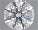 Natural Diamond 0.50 Carats, Round with Excellent Cut, H Color, SI2 Clarity and Certified by IGI