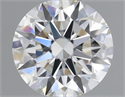 Natural Diamond 0.57 Carats, Round with Excellent Cut, H Color, VS1 Clarity and Certified by IGI