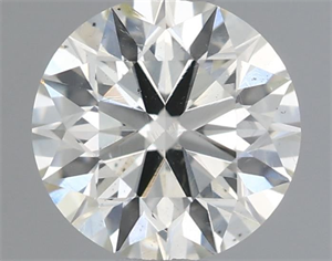 Picture of Natural Diamond 0.61 Carats, Round with Excellent Cut, K Color, SI1 Clarity and Certified by IGI