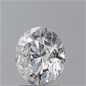 Natural Diamond 1.72 Carats, Round with Excellent Cut, G Color, SI1 Clarity and Certified by GIA