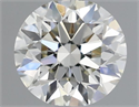 Natural Diamond 0.44 Carats, Round with Excellent Cut, I Color, VVS2 Clarity and Certified by IGI