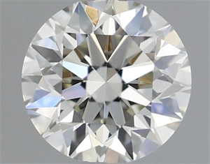 Picture of Natural Diamond 0.44 Carats, Round with Excellent Cut, I Color, VVS2 Clarity and Certified by IGI